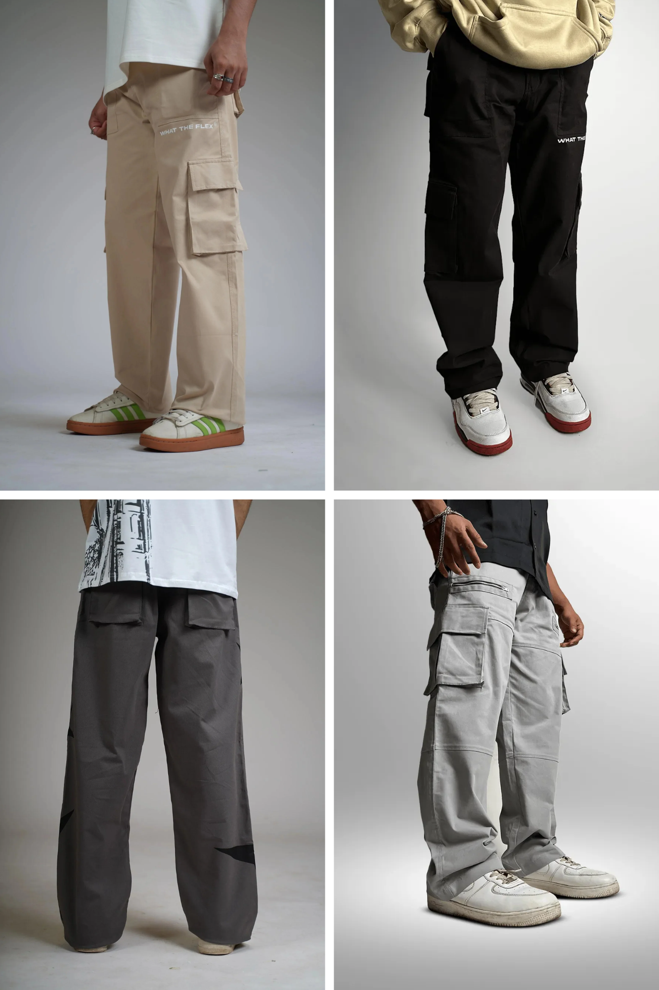 4 Trendy Cargo Pants @ Just ₹999